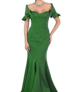 Formal Gowns May Queen - Pleated Sweetheart Mermaid Evening Dress