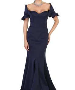 Formal Gowns May Queen - Pleated Sweetheart Mermaid Evening Dress