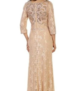 May Queen - Quarter Length Sleeve Lace Evening Dress 13 May Queen - Quarter Length Sleeve Lace Evening Dress