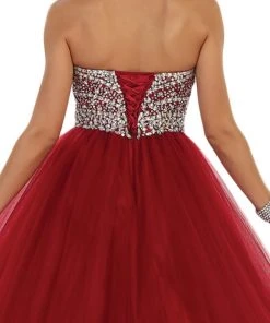May Queen - Rhinestone Embellished Quinceanera Ballgown Formal Gowns