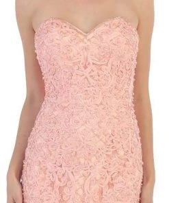 Formal Gowns May Queen - RQ-7445 Embroidered Sweetheart Mermaid Evening Dress