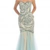 Formal Gowns May Queen - RQ7289 Strapless Sequined Embellished Evening Gown 1 Formal Gowns May Queen - RQ7289 Strapless Sequined Embellished Evening Gown