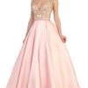 May Queen - RQ7392 Sleeveless Sequin Embellished Evening Ballgown Formal Gowns