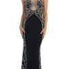Formal Gowns May Queen - RQ7405 Sparkling Sleeveless Open Back Mermaid Evening Dress