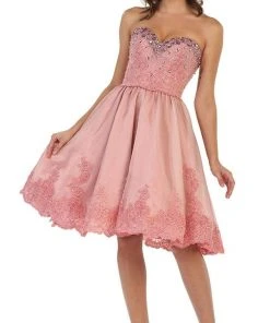 Cocktail Dresses May Queen - RQ7476 Sparkling Embroidered Sweetheart Cocktail Dress 12 Cocktail Dresses May Queen - RQ7476 Sparkling Embroidered Sweetheart Cocktail Dress