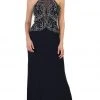 Formal Gowns May Queen - RQ7490 Ornate Illusion Panel Prom Gown