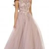 May Queen - RQ7527 Sleeveless Pearl Embellished Evening Gown Formal Gowns