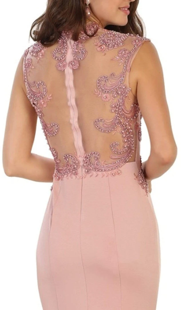 May Queen - RQ7534 Beaded Queen Anne Mermaid Gown Formal Gowns 6 May Queen - RQ7534 Beaded Queen Anne Mermaid Gown Formal Gowns