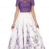 May Queen - RQ7535 Two Piece Embellished Floral Print Evening Ballgown Formal Gowns