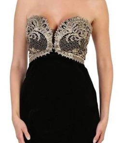 Formal Gowns May Queen - RQ7540 Embroidered Sweetheart Sheath Prom Dress