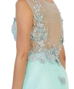 Formal Gowns May Queen - RQ7543 Embellished Illusion Bateau A-line Evening Gown 15 Formal Gowns May Queen - RQ7543 Embellished Illusion Bateau A-line Evening Gown