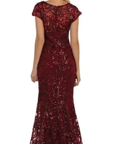 May Queen - RQ7585 Plunging V-neck Embellished Trumpet Mother Of The Bride Gown Formal Gowns 8 May Queen - RQ7585 Plunging V-neck Embellished Trumpet Mother Of The Bride Gown Formal Gowns