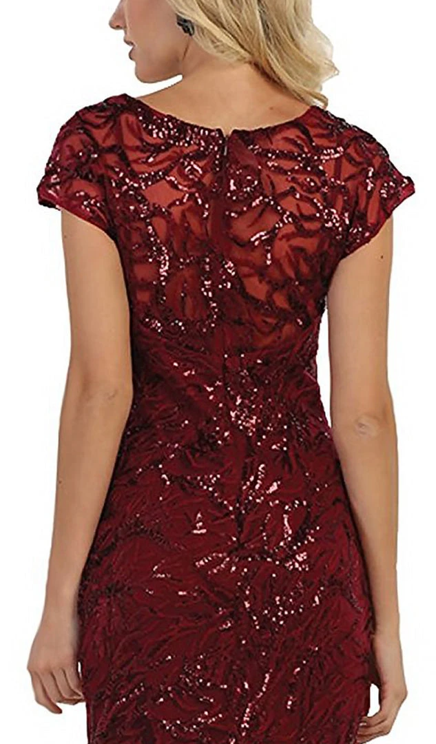 May Queen - RQ7585 Plunging V-neck Embellished Trumpet Mother Of The Bride Gown Formal Gowns 6 May Queen - RQ7585 Plunging V-neck Embellished Trumpet Mother Of The Bride Gown Formal Gowns