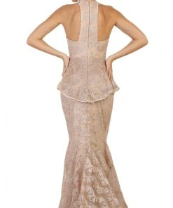 May Queen - RQ7608 Applique Deep Halter V-neck Mermaid Dress 10 May Queen - RQ7608 Applique Deep Halter V-neck Mermaid Dress