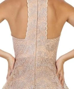 May Queen - RQ7608 Applique Deep Halter V-neck Mermaid Dress 11 May Queen - RQ7608 Applique Deep Halter V-neck Mermaid Dress