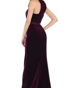 May Queen - RQ7652 Fitted Jewel Sheath Evening Dress