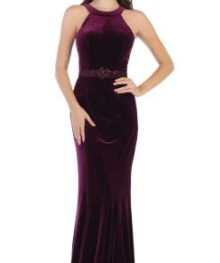 May Queen - RQ7652 Fitted Jewel Sheath Evening Dress