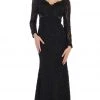May Queen - RQ7657 Lace Plunging V Neck Evening Dress 1 May Queen - RQ7657 Lace Plunging V Neck Evening Dress
