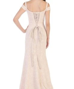 May Queen - RQ7663 Off-Shoulder Trumpet Dress With High Slit 10 May Queen - RQ7663 Off-Shoulder Trumpet Dress With High Slit