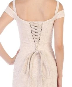 May Queen - RQ7663 Off-Shoulder Trumpet Dress With High Slit 12 May Queen - RQ7663 Off-Shoulder Trumpet Dress With High Slit