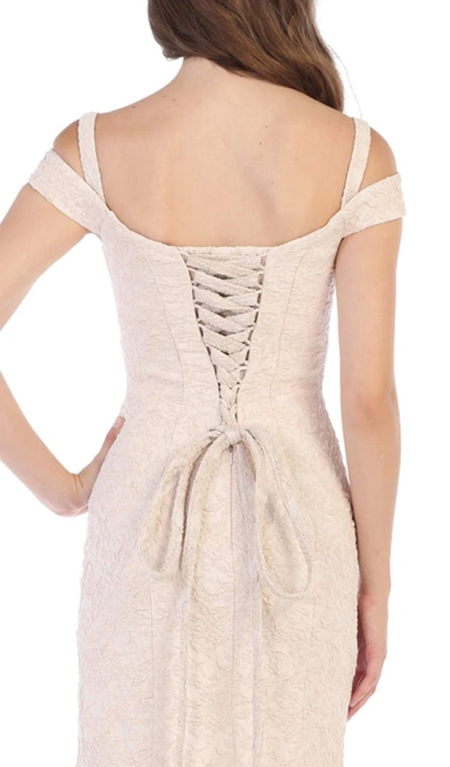 May Queen - RQ7663 Off-Shoulder Trumpet Dress With High Slit 7 May Queen - RQ7663 Off-Shoulder Trumpet Dress With High Slit