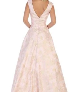 Formal Gowns May Queen - RQ7714 V-Neck A-Line Evening Dress 17 Formal Gowns May Queen - RQ7714 V-Neck A-Line Evening Dress