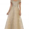 Formal Gowns May Queen - RQ7722 Embellished Off-Shoulder A-line Dress 1 Formal Gowns May Queen - RQ7722 Embellished Off-Shoulder A-line Dress