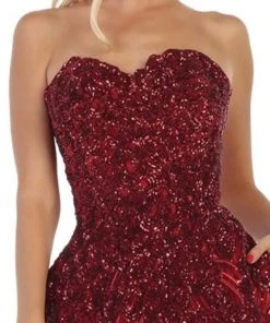 May Queen - RQ7728 Embellished Sweetheart Ballgown Formal Gowns