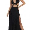 Formal Gowns May Queen - RQ7736 Glitter Lace Double High Slit Gown