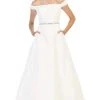 Formal Gowns May Queen - RQ7807 Off-Shoulder Embellished A-line Dress