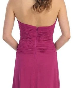 May Queen - Ruched Evening Gown With Quarter Length Jacket Formal Gowns