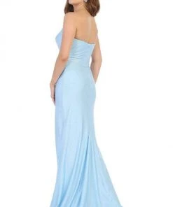 May Queen - Ruched Sweetheart Draping High Slit Dress MQ1718 - 1 Pc Mauve In Size 6 Available Formal Gowns 12 May Queen - Ruched Sweetheart Draping High Slit Dress MQ1718 - 1 Pc Mauve In Size 6 Available Formal Gowns