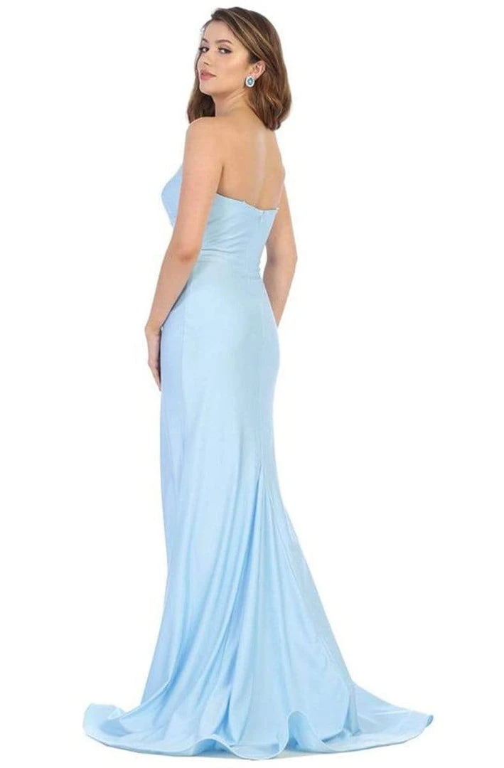 May Queen - Ruched Sweetheart Draping High Slit Dress MQ1718 - 1 Pc Mauve In Size 6 Available Formal Gowns 7 May Queen - Ruched Sweetheart Draping High Slit Dress MQ1718 - 1 Pc Mauve In Size 6 Available Formal Gowns