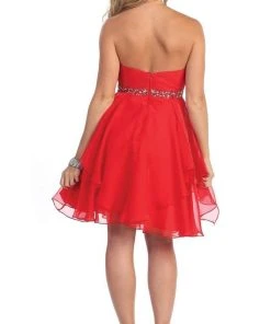 May Queen - Sassy Strapless Sequined Cocktail Dress Cocktail Dresses 22 May Queen - Sassy Strapless Sequined Cocktail Dress Cocktail Dresses