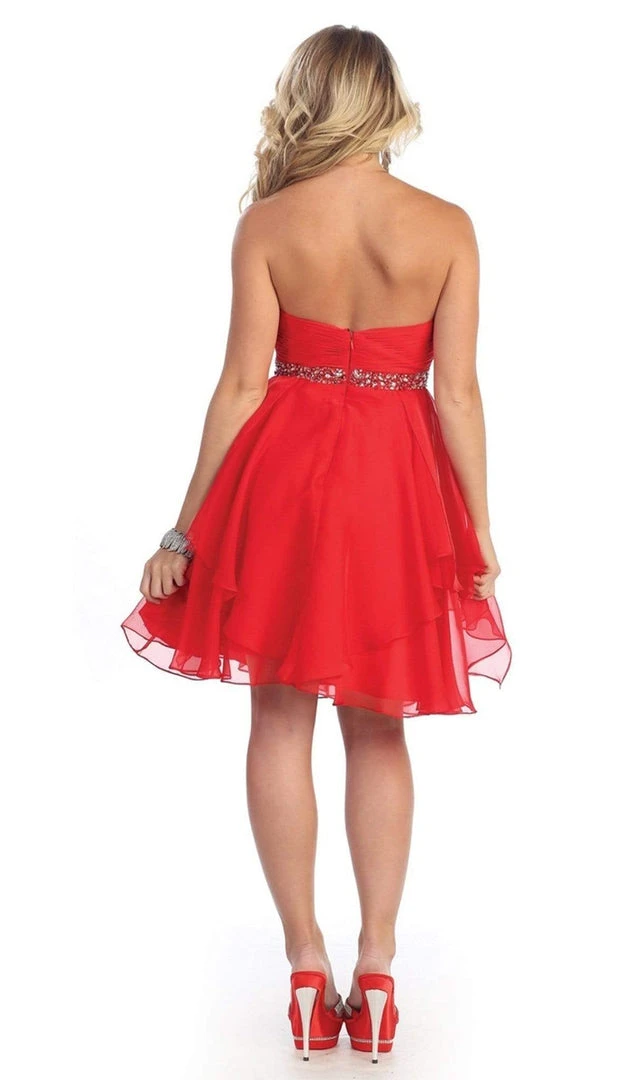 May Queen - Sassy Strapless Sequined Cocktail Dress Cocktail Dresses 11 May Queen - Sassy Strapless Sequined Cocktail Dress Cocktail Dresses