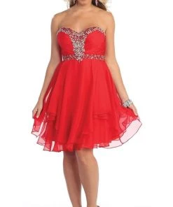 May Queen - Sassy Strapless Sequined Cocktail Dress Cocktail Dresses 23 May Queen - Sassy Strapless Sequined Cocktail Dress Cocktail Dresses