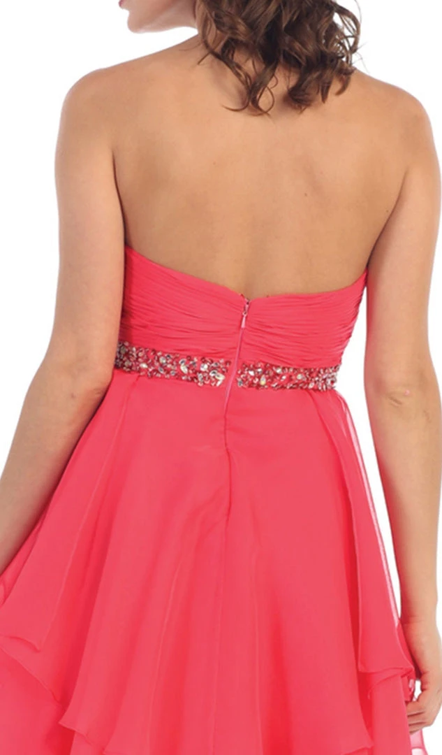 May Queen - Sassy Strapless Sequined Cocktail Dress Cocktail Dresses 6 May Queen - Sassy Strapless Sequined Cocktail Dress Cocktail Dresses