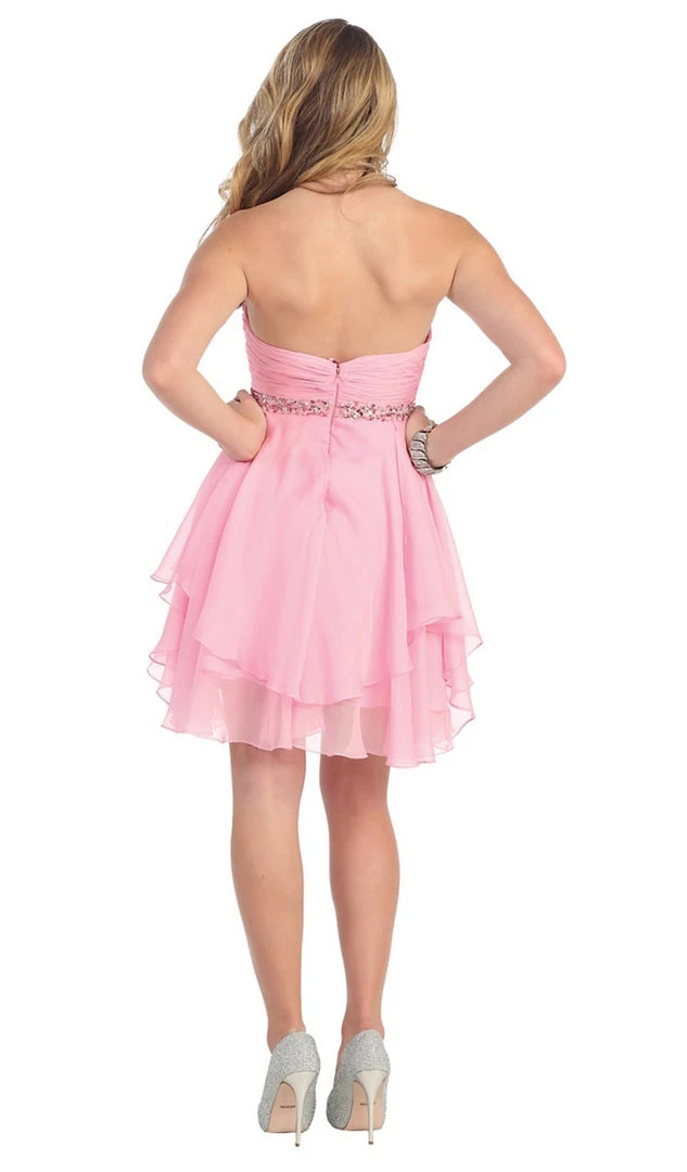 May Queen - Sassy Strapless Sequined Cocktail Dress Cocktail Dresses 10 May Queen - Sassy Strapless Sequined Cocktail Dress Cocktail Dresses