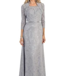 May Queen - Sleeveless Floral Evening Dress