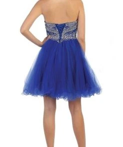 May Queen - Strapless Sweetheart A-line Cocktail Dress