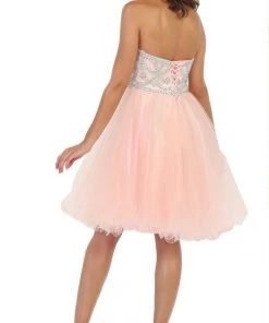 May Queen - Strapless Sweetheart A-line Cocktail Dress