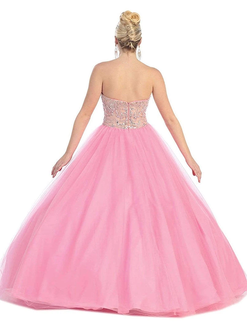 May Queen - Strapless Sweetheart Sequined Formal Ballgown 8 May Queen - Strapless Sweetheart Sequined Formal Ballgown