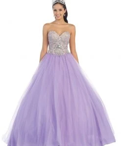 May Queen - Strapless Sweetheart Sequined Formal Ballgown 19 May Queen - Strapless Sweetheart Sequined Formal Ballgown