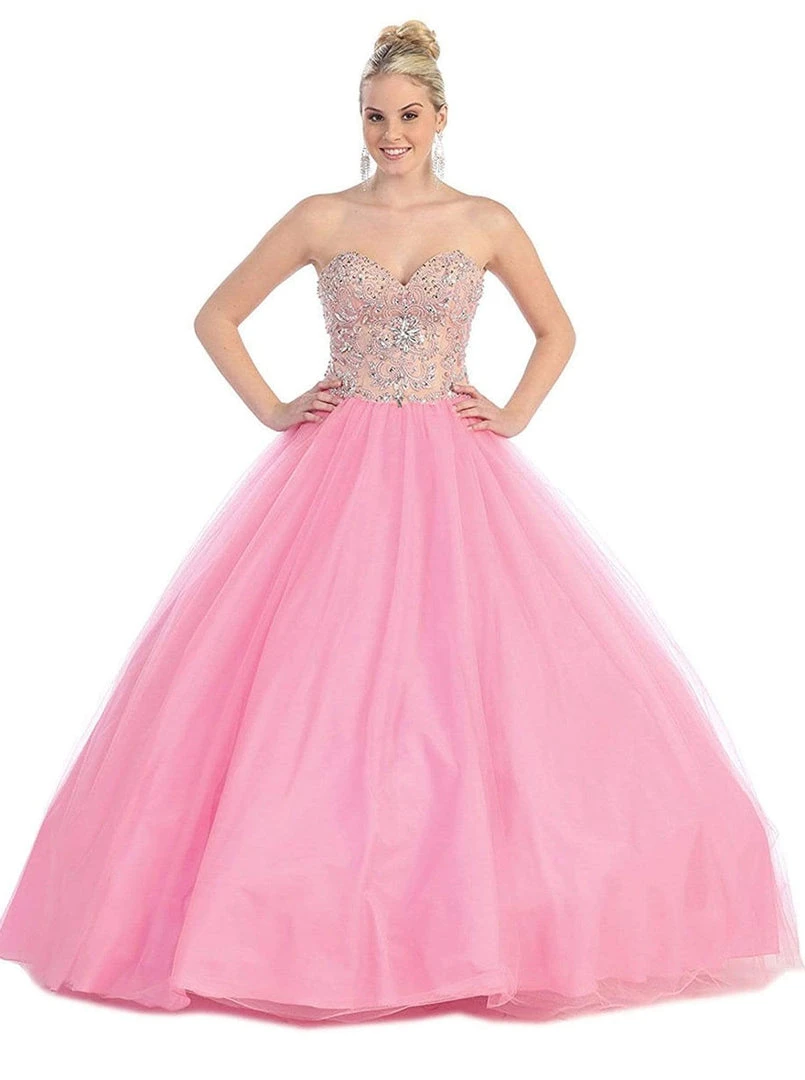 May Queen - Strapless Sweetheart Sequined Formal Ballgown 7 May Queen - Strapless Sweetheart Sequined Formal Ballgown