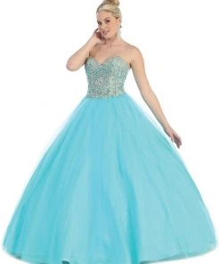 May Queen - Strapless Sweetheart Sequined Formal Ballgown 17 May Queen - Strapless Sweetheart Sequined Formal Ballgown