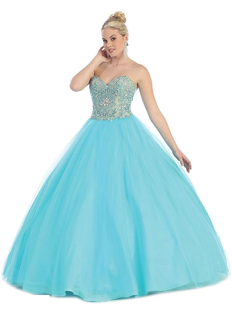 May Queen - Strapless Sweetheart Sequined Formal Ballgown 9 May Queen - Strapless Sweetheart Sequined Formal Ballgown