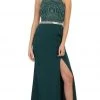 May Queen - Strappy Illusion Prom Dress With Slit Formal Gowns 2 May Queen - Strappy Illusion Prom Dress With Slit Formal Gowns