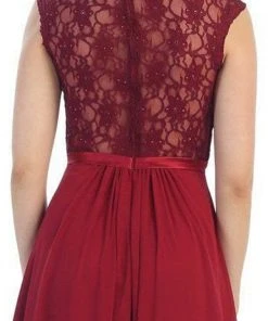 May Queen - Stunning Embellished Sweetheart Neck Chiffon A-Line Evening Dress