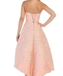 May Queen - Sweetheart Embroidered Metallic Scrolls RQ7672 - 1 Pc Blush In Size 16 Available Cocktail Dresses