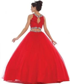 May Queen - Two Piece Beaded Jewel Quinceanera Ballgown Formal Gowns